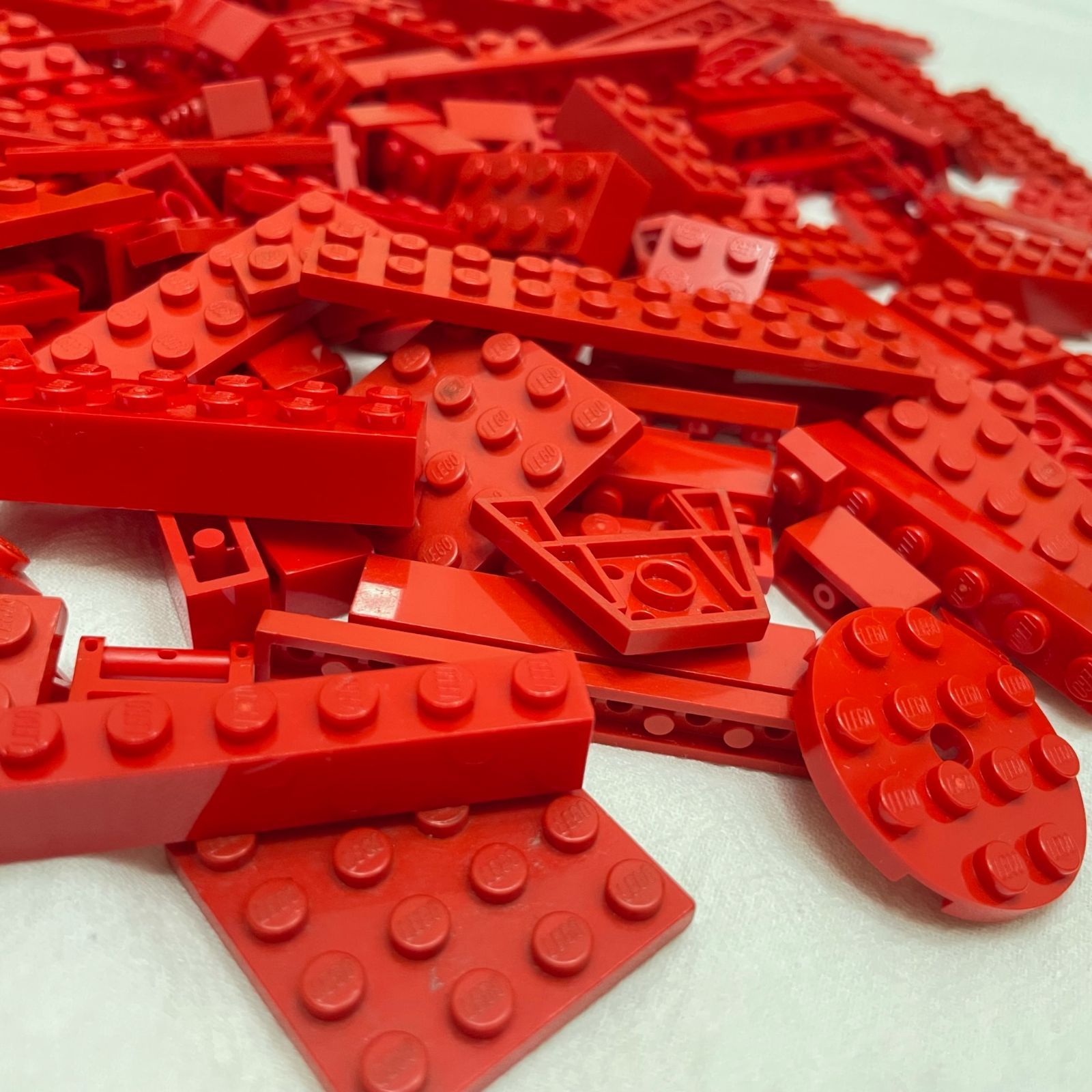 LEGO レゴ 赤 レッド系 中古 パーツ ブロック プレート 大量 ばら売り 