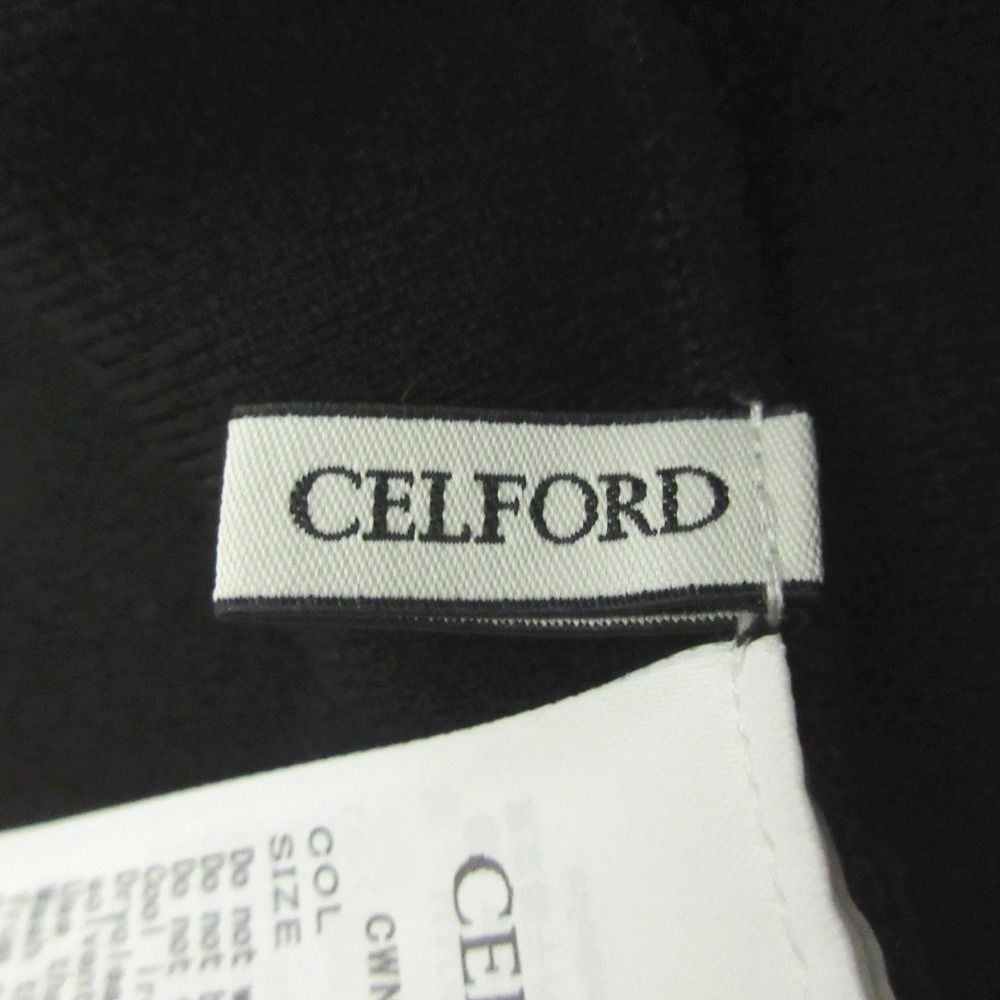 美品 24AW CELFORD セルフォード ファートリムペプラムニット