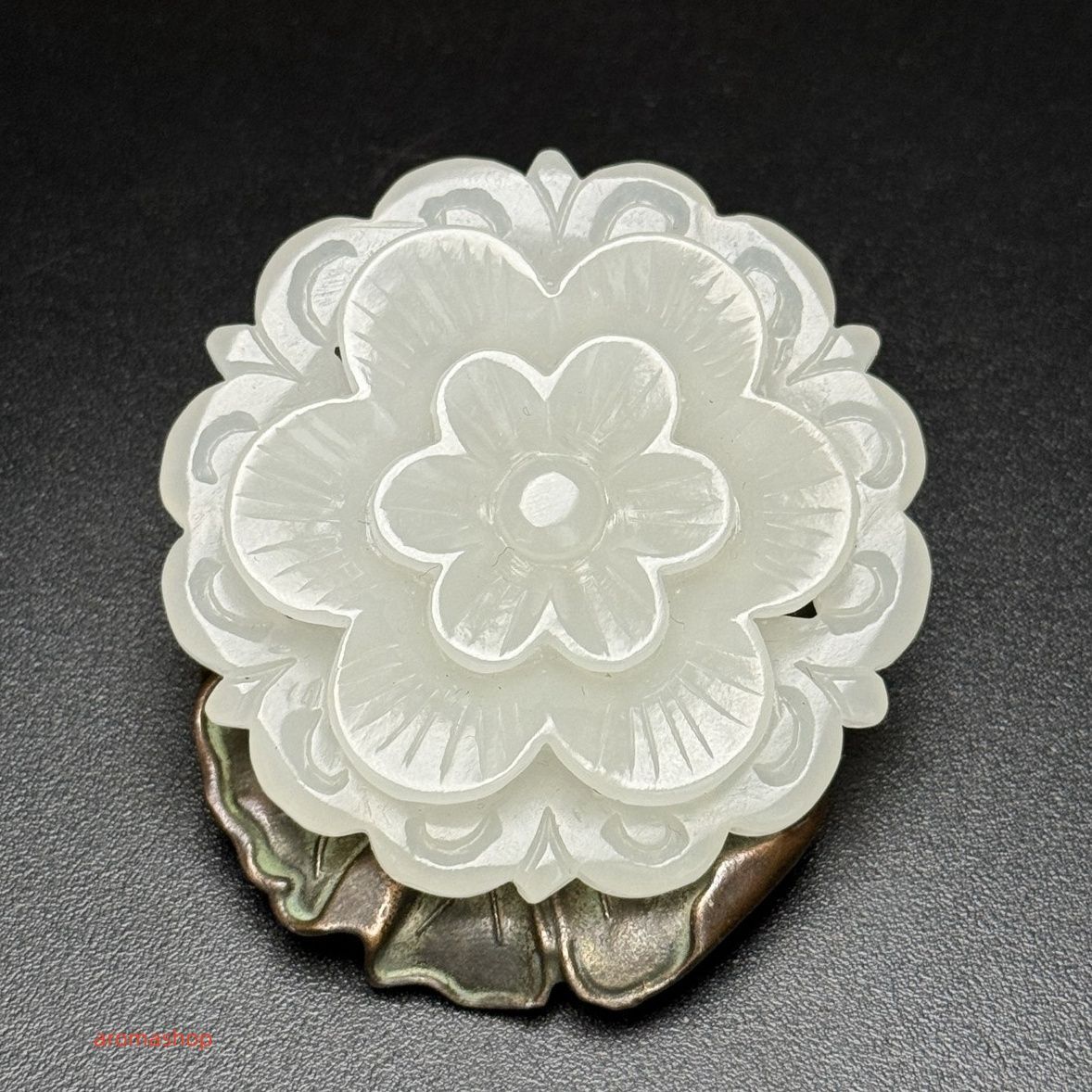 古美術 天然石 玉 彫刻 美品 天然古玉 細工彫 玉石 祥雲紋 同心円 根付 縁起物 古美術