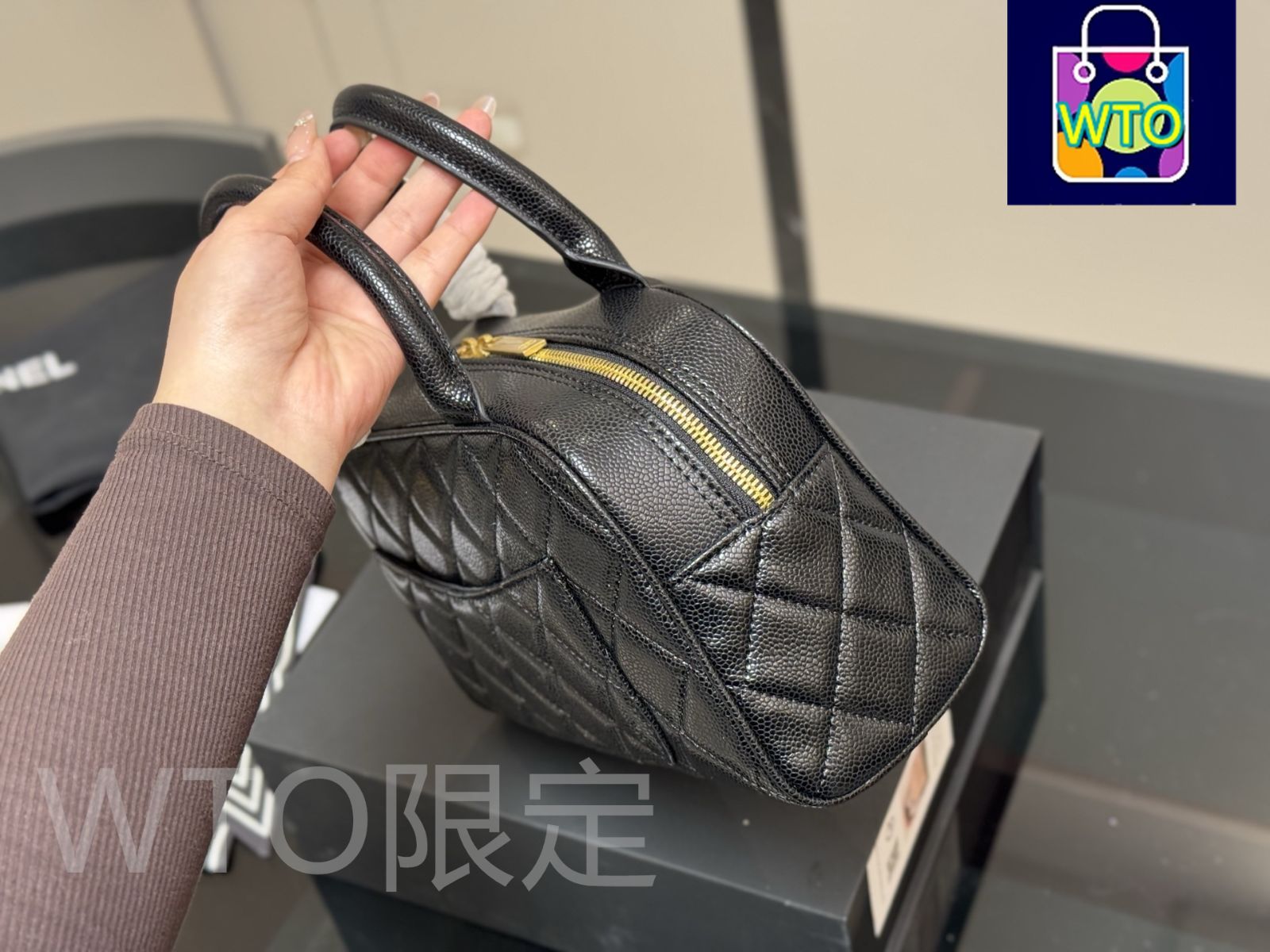 今日特価】Chanel Vintage Bowling Bag - ヴィンテージ