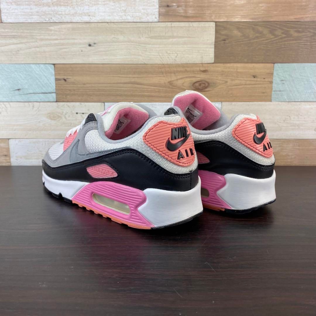 Nike air max 90 white and pink on sale