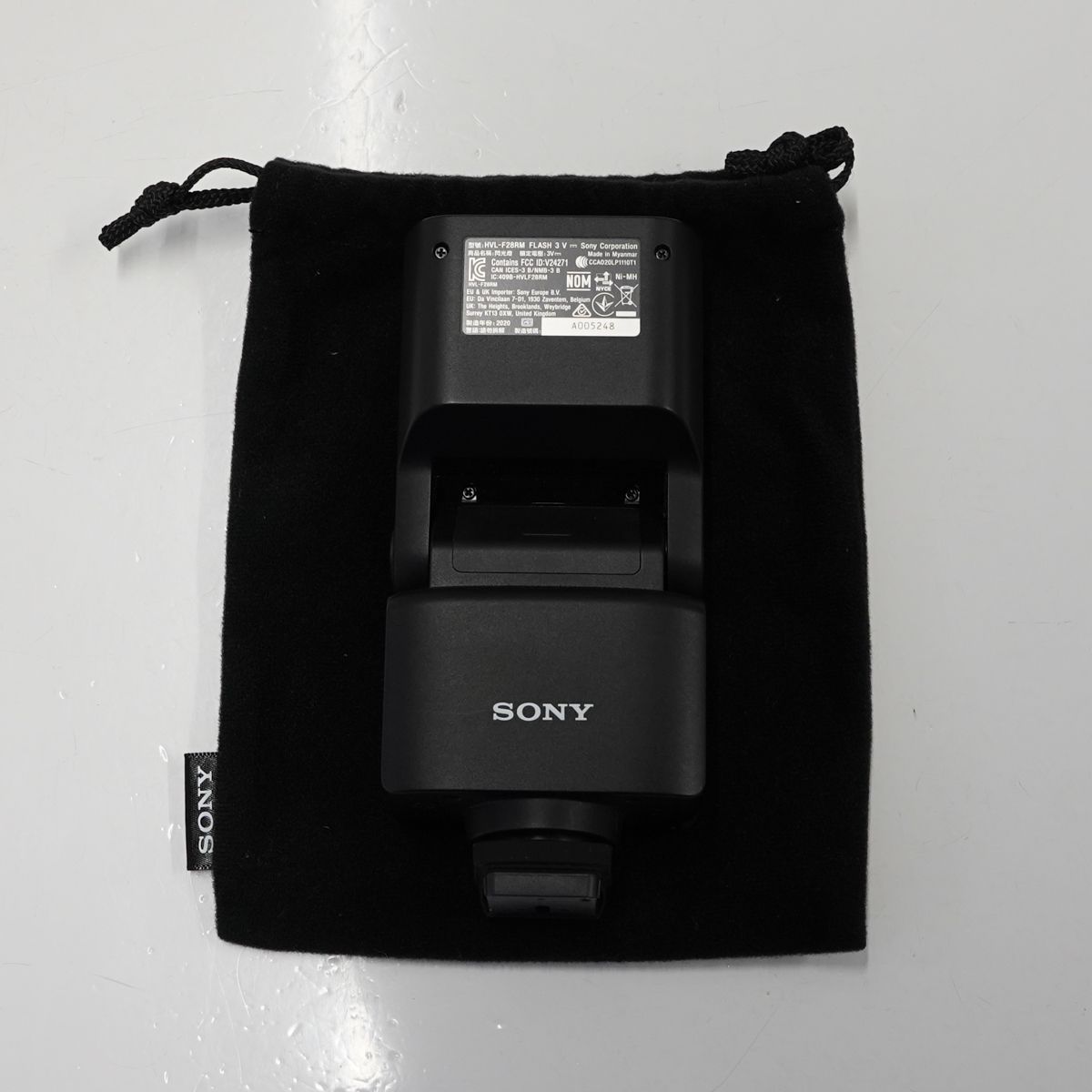 SONY フラッシュ HVL-F28RM USED超美品 ストロボ 小型 軽量 TTL ガイドナンバー28 電波式ワイヤレス通信対応 完動品 中古  CP2105