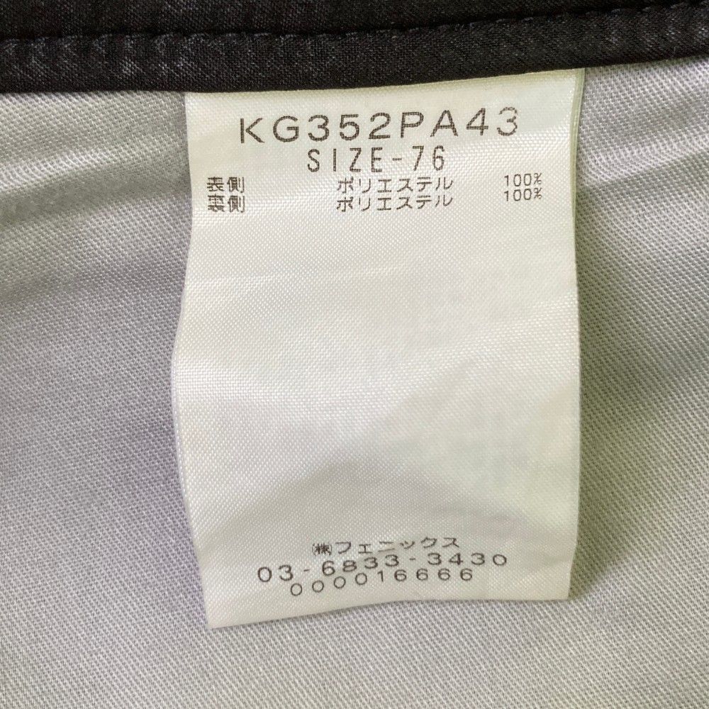 サイズ：76 KAPPA GOLF カッパゴルフ 裏起毛 パンツ 千鳥柄