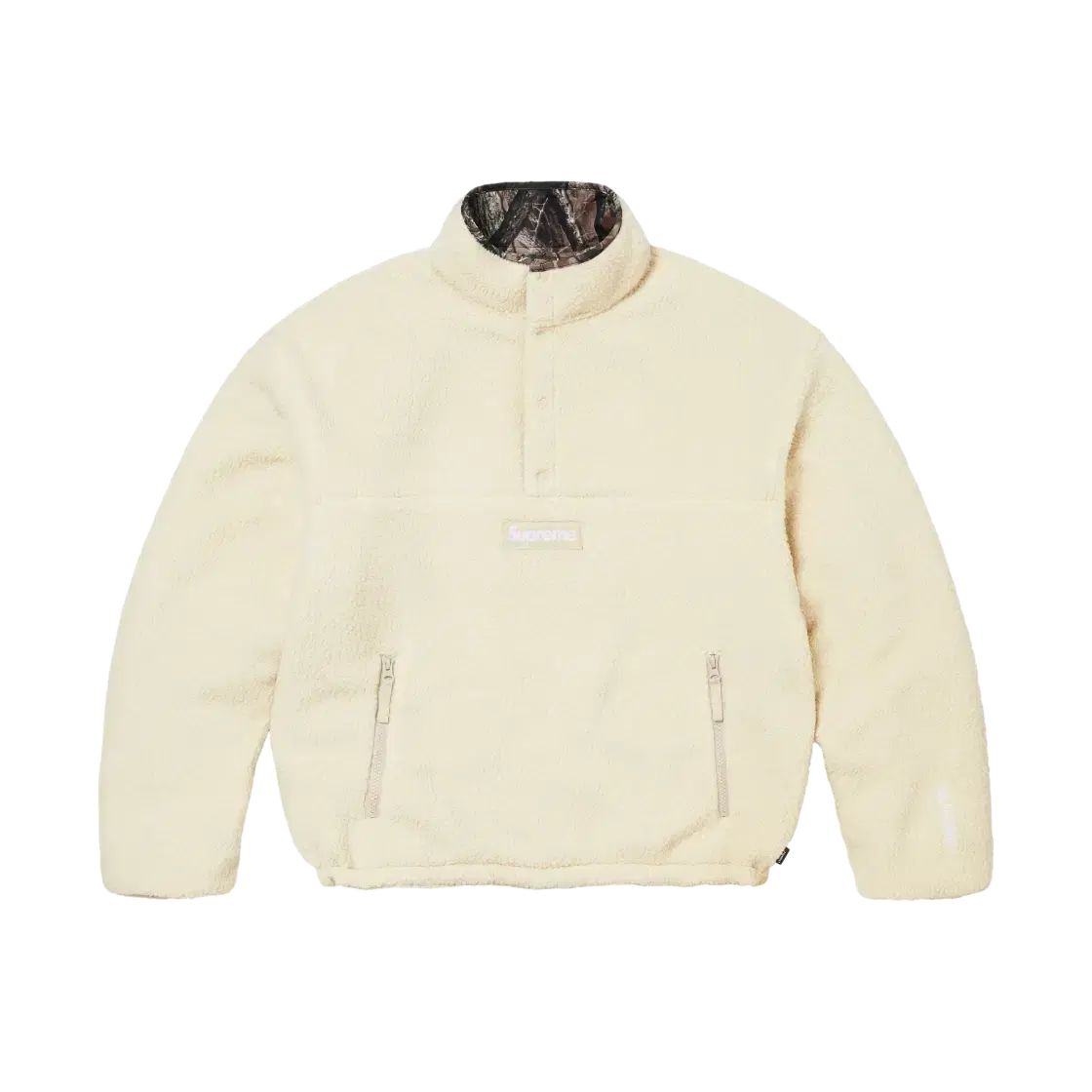 【雷市場（ポンジャン）商品韓国直送】 正規品 M Supreme(シュプリーム) ポーラテック シャーリング リバーシブル プルオーバー カモフラ