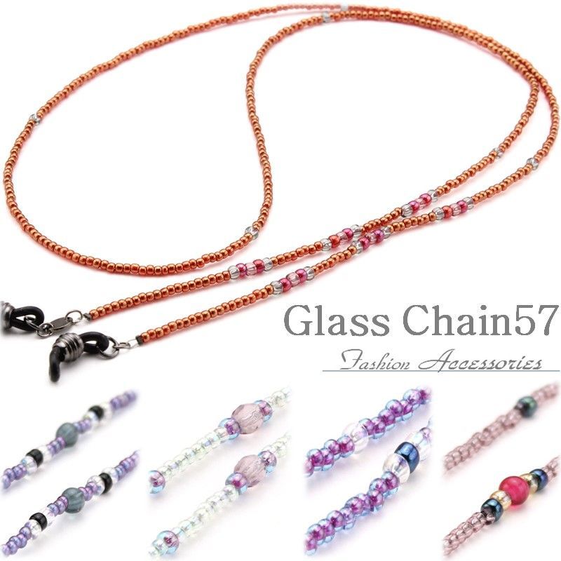 💖日本製 ハンドメイド ビーズメガネチェーン 軽い 手作り グラス 