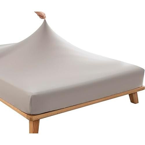 のびのびシーツ ワイドクイーン キング ワイドキング ロング ショート兼用 ストレッチシーツ 伸びる ボックスシーツ やわらかニット フィッ