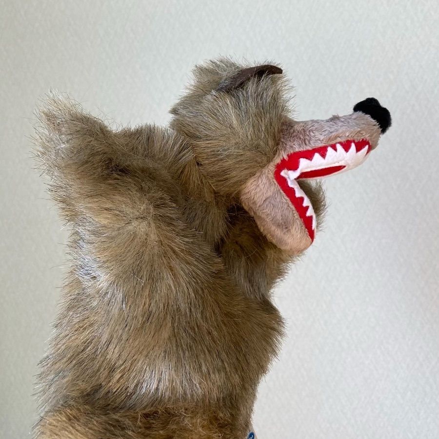 赤ずきんちゃんとオオカミ 1セット ハンドパペット ドイツ製 - メルカリ