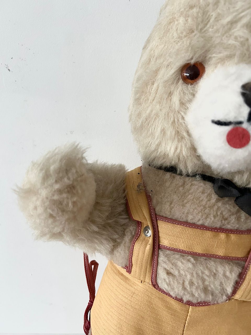 【Germany Vintage】ぬいぐるみ　ベア　サロペット 帽子 Germany Vintage】ぬいぐるみ ベア サロペット 帽子 おもちゃ