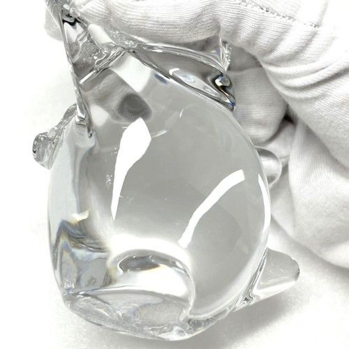 Baccarat バカラ プレイングスノーマン フィギュリン クリスタルガラス