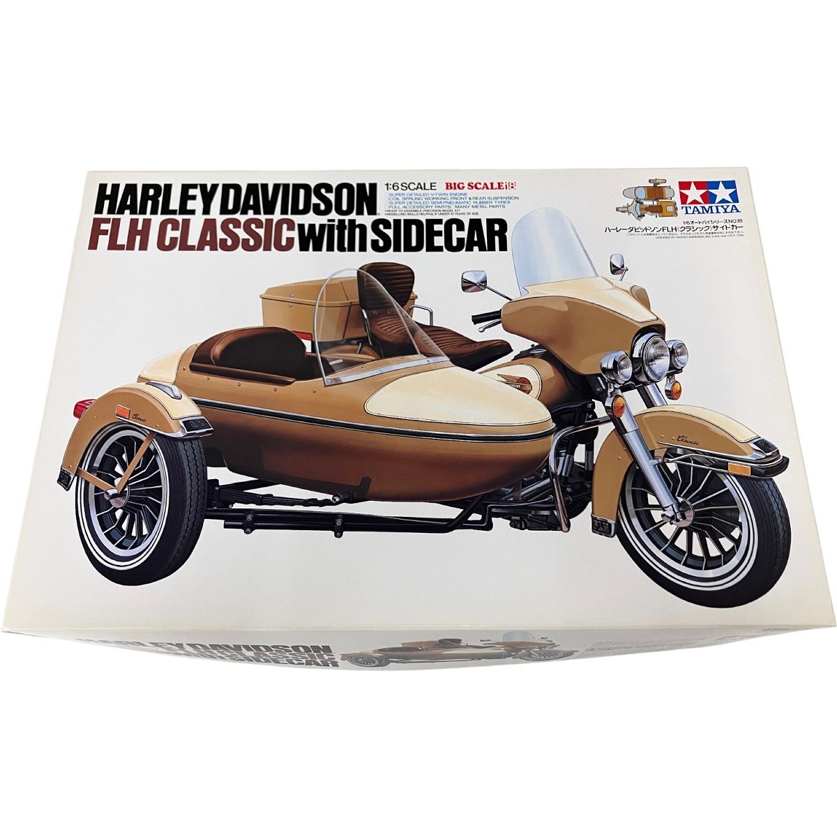 TAMIYA 16018 未組立 1/6 ハーレーダビッドソン FLH クラシック TAMIYA 16018 未組立 1/6 ハーレーダビッドソン FLH クラシック