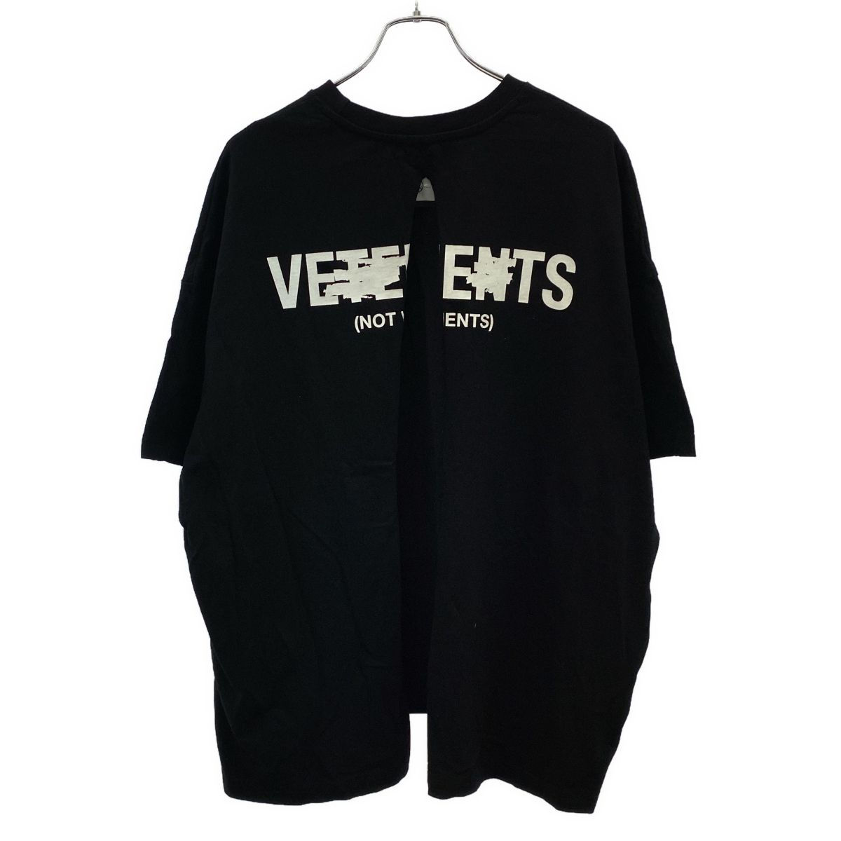 MASTER NUMBER マスターナンバー FAKE BACK SLIT Tシャツ ブラック ONE 