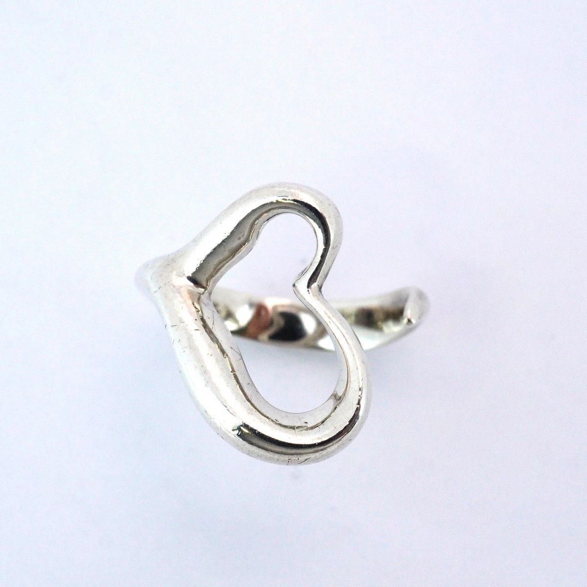 ティファニー オープンハート リング シルバー925 9号弱 c647