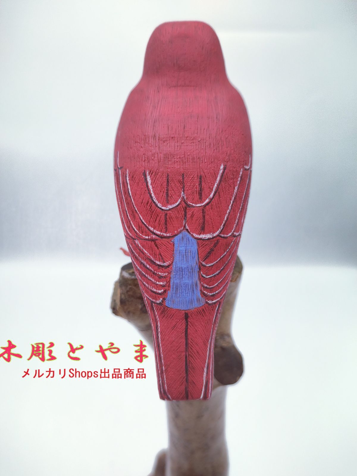 木彫バードカービング】アカショウビン - メルカリ