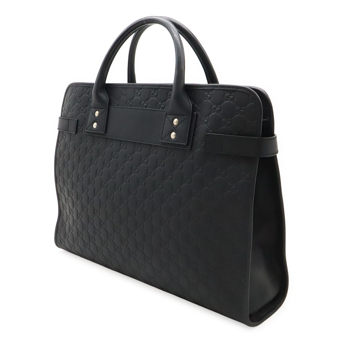 【GUCCI】ビジネスバッグ　ウェブループ　ナイロン　レザー　ブラック 03z598206a7m0g1000-1.jpg