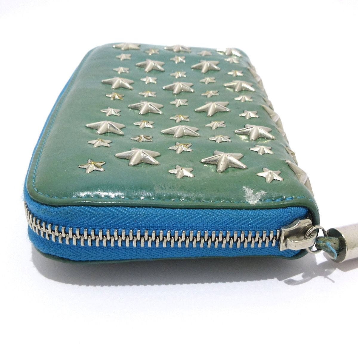 JIMMY CHOO FLIPA グリーン 長財布