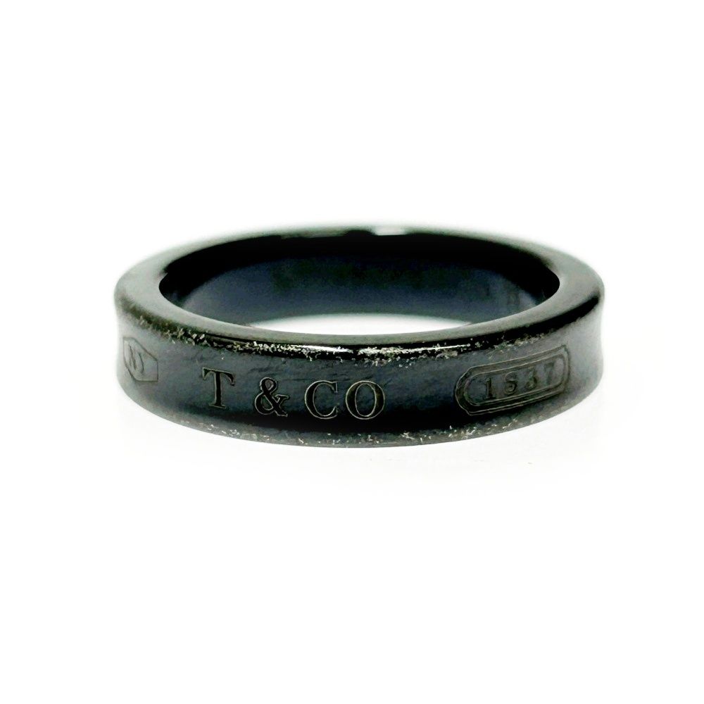 中古】TIFFANY&Co. ティファニー チタン 1837 ナロー リング 2.1g Ti 