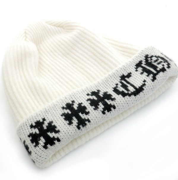 クロムハーツ BIG DADDY カシミヤニットビーニー帽子 CHROME HEARTS クロムハーツ ニットキャップ ビーニー ニット帽