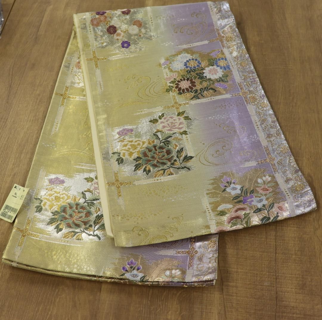 さが美】 帯 秀美 仕立て上がり“桜を湛えて季節は巡る”着物 正絹 なごや帯