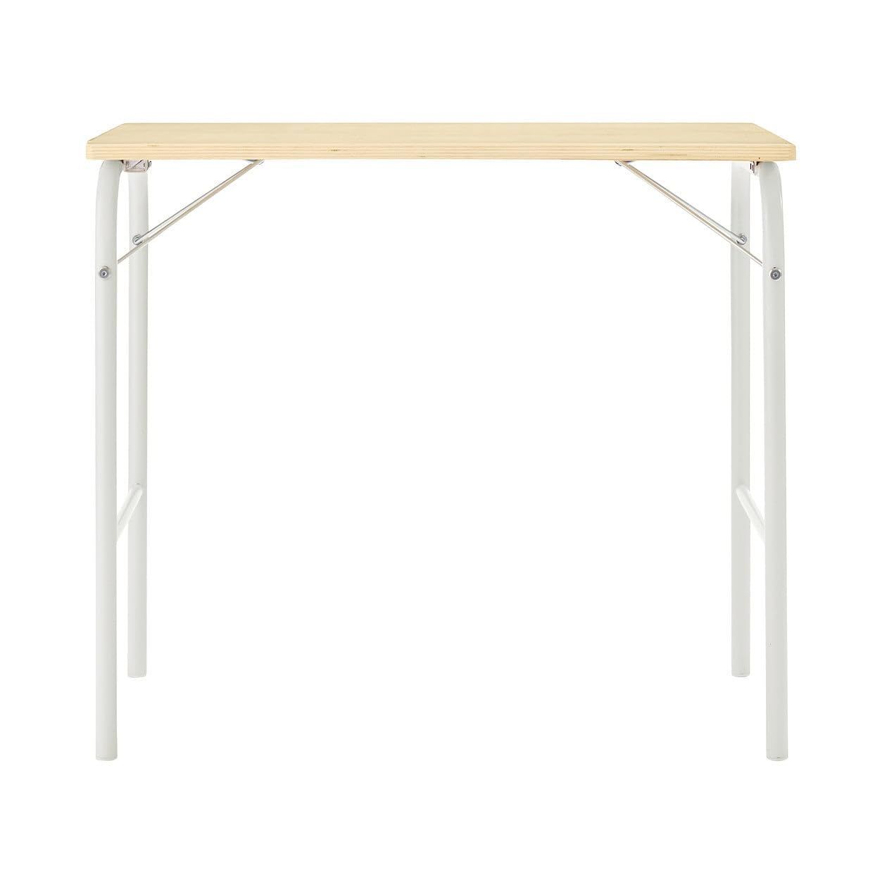 折りたたみ式 オフ白 12132233 スチールパイプテーブル 無印