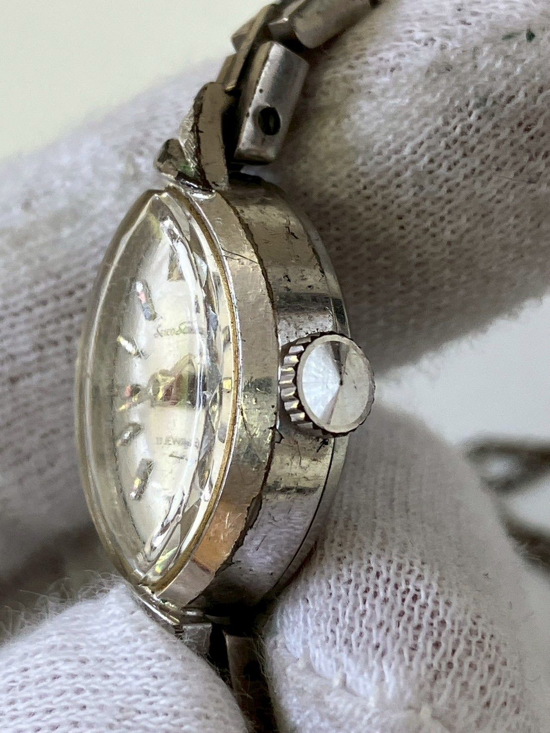中古品】 SEIKOセイコー SOLARソーラー 17JEWELS 腕時計 10-7741 手