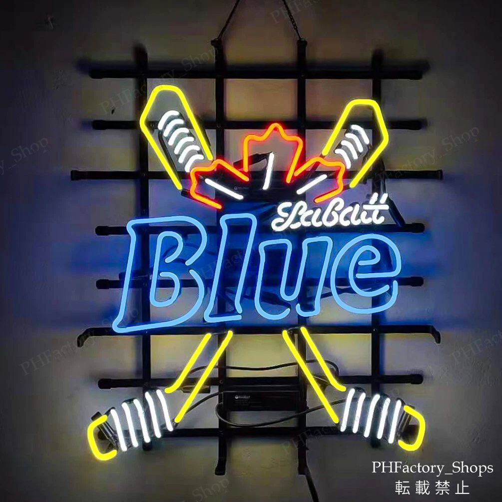 ネオン管 Labatt Blue ネオンサイン 室内装飾 プレゼント 装飾 看板 アメリカン 雑貨 壁掛け 置物 バー パブ 60x50cm A242