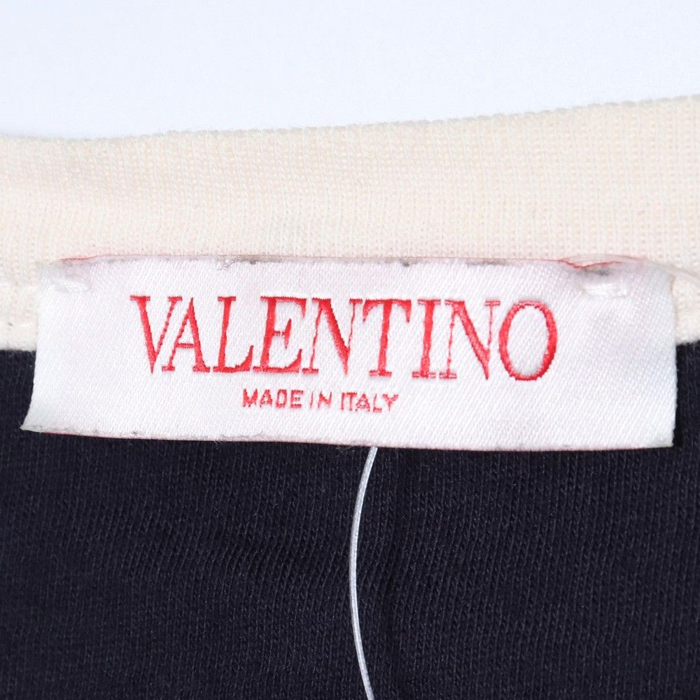 Valentino/ ヴァレンティノ ロゴパッチ クルーネック Tシャツ VALENTINO ヴァレンティノ Tシャツ 半袖 クルーネック 丸首