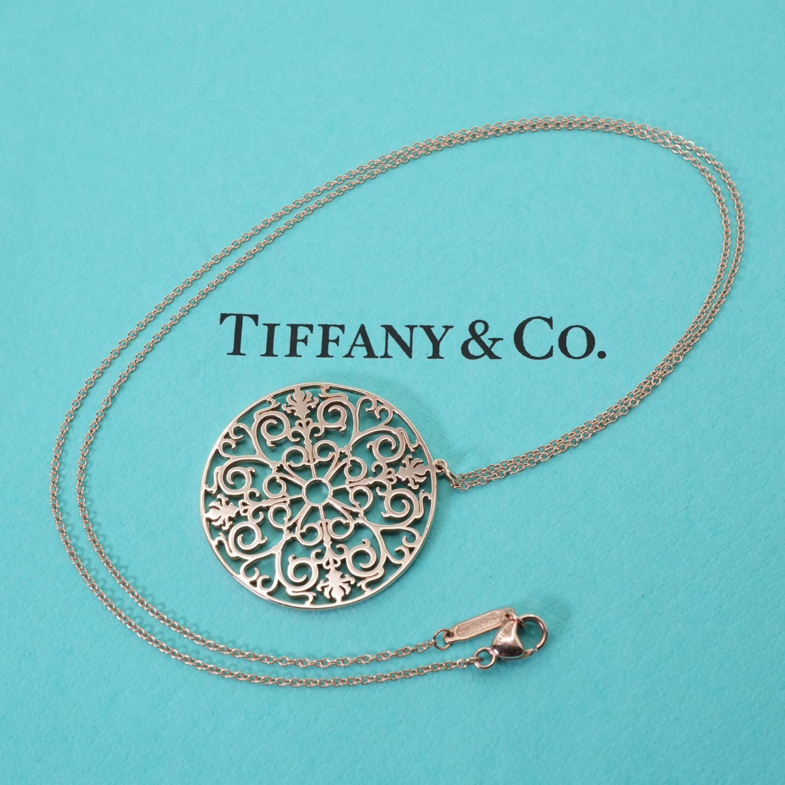 希少 ティファニー エンチャント ルベドメタル ネックレス/24-5742S
