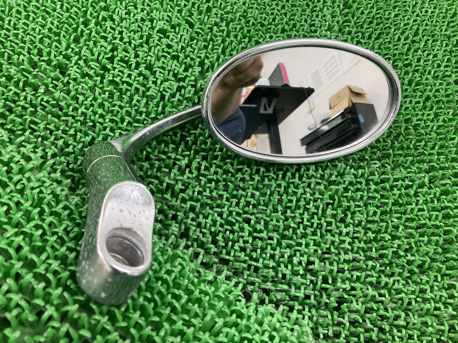 ナポレオン製W650 ミラー 片側 社外 中古 バイク 部品 EJ650A バレン