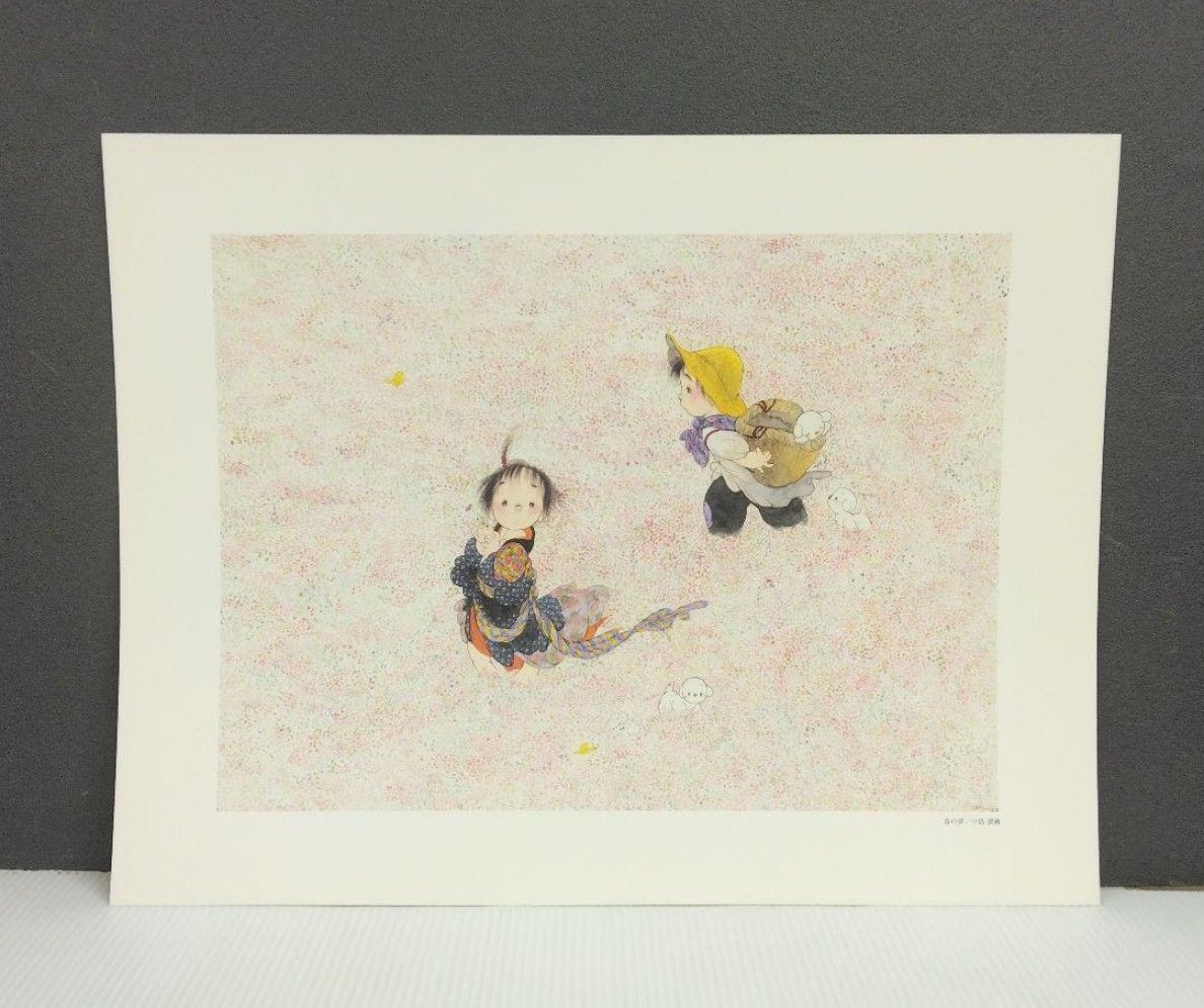 4枚セット 風の画家 中島 潔 アートプリント 額付き 1枚色褪せ