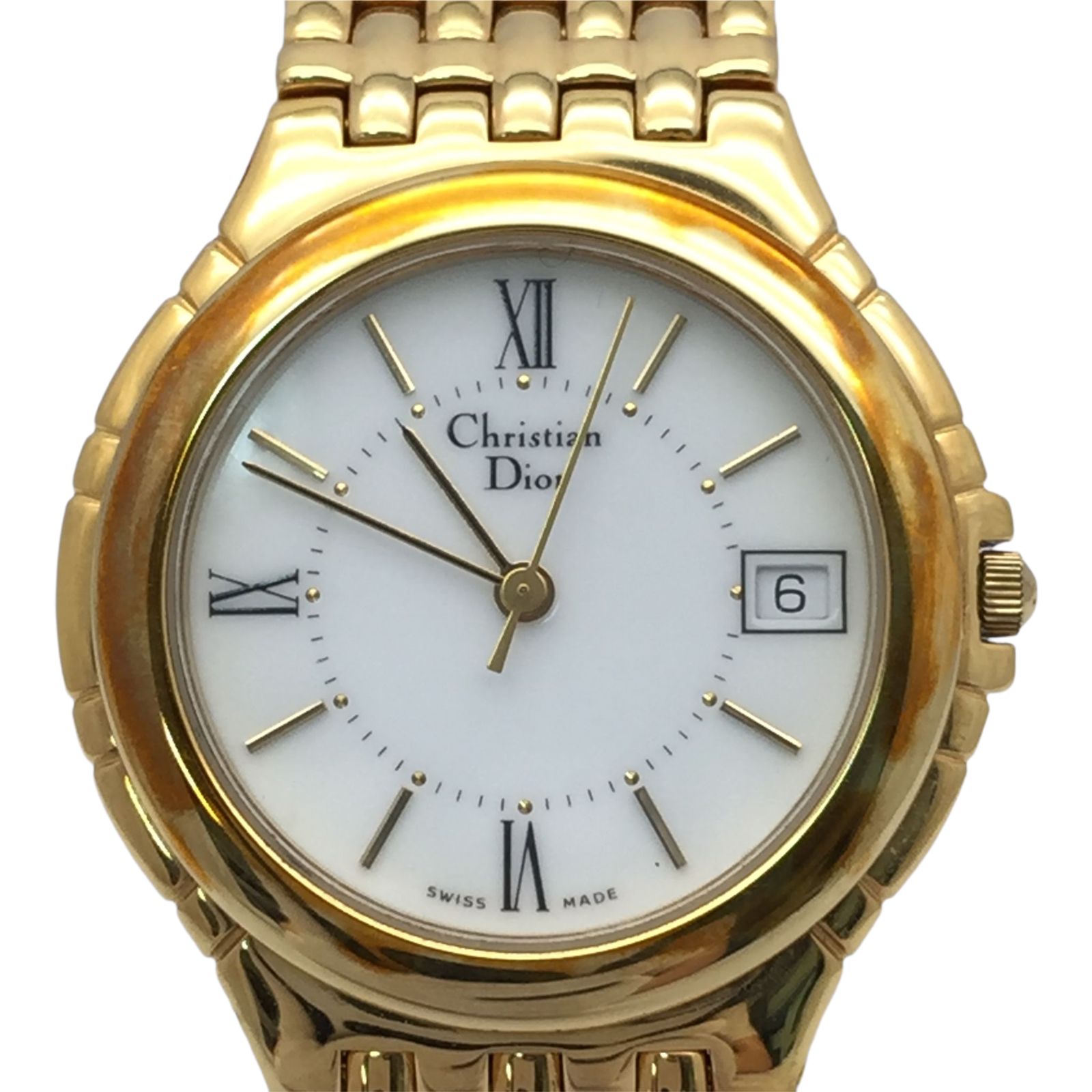稼働品 Christian Dior 腕時計 ゴールド クォーツ MU07029 - ウルトラ