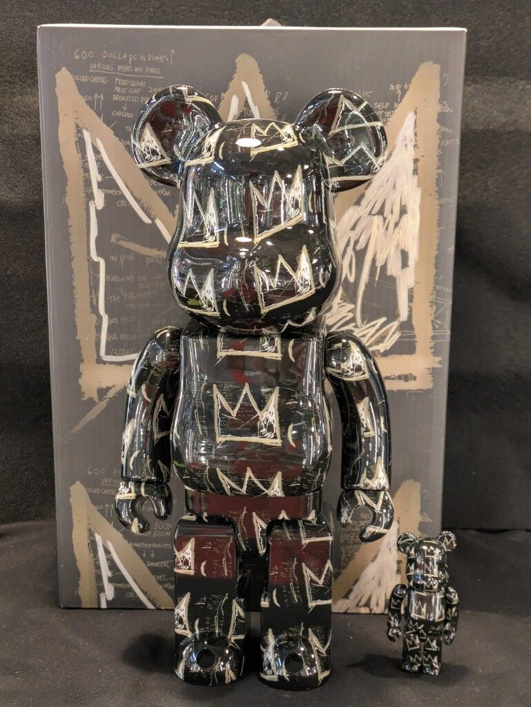 MEDICOMTOY BE@RBRICK JEAN-MICHEL BASQUIAT #8 100%&400% #8