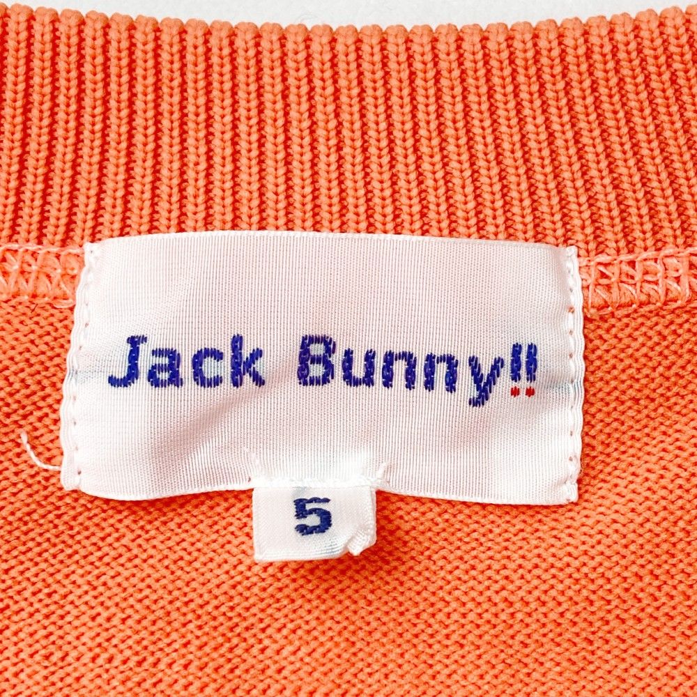 サイズ：5 JACK BUNNY ジャックバニー  ニット セーター  オレンジ系 [240101357663] ゴルフウェア メンズ ストスト JACK BUNNY ジャックバニー ニット セーター オレンジ系 サイズ