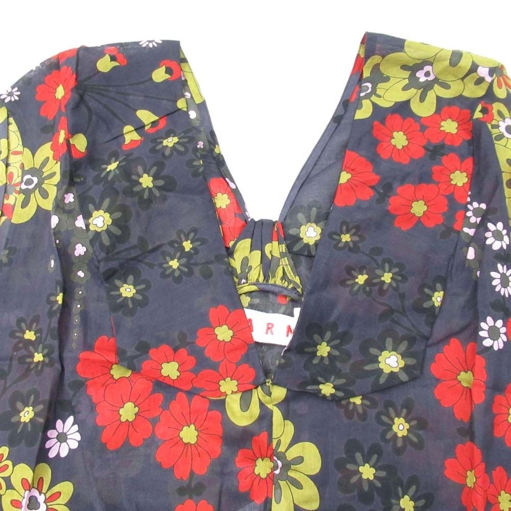 新品同様 MARNI マルニ 花柄 ノースリーブ ブラウス シャツ