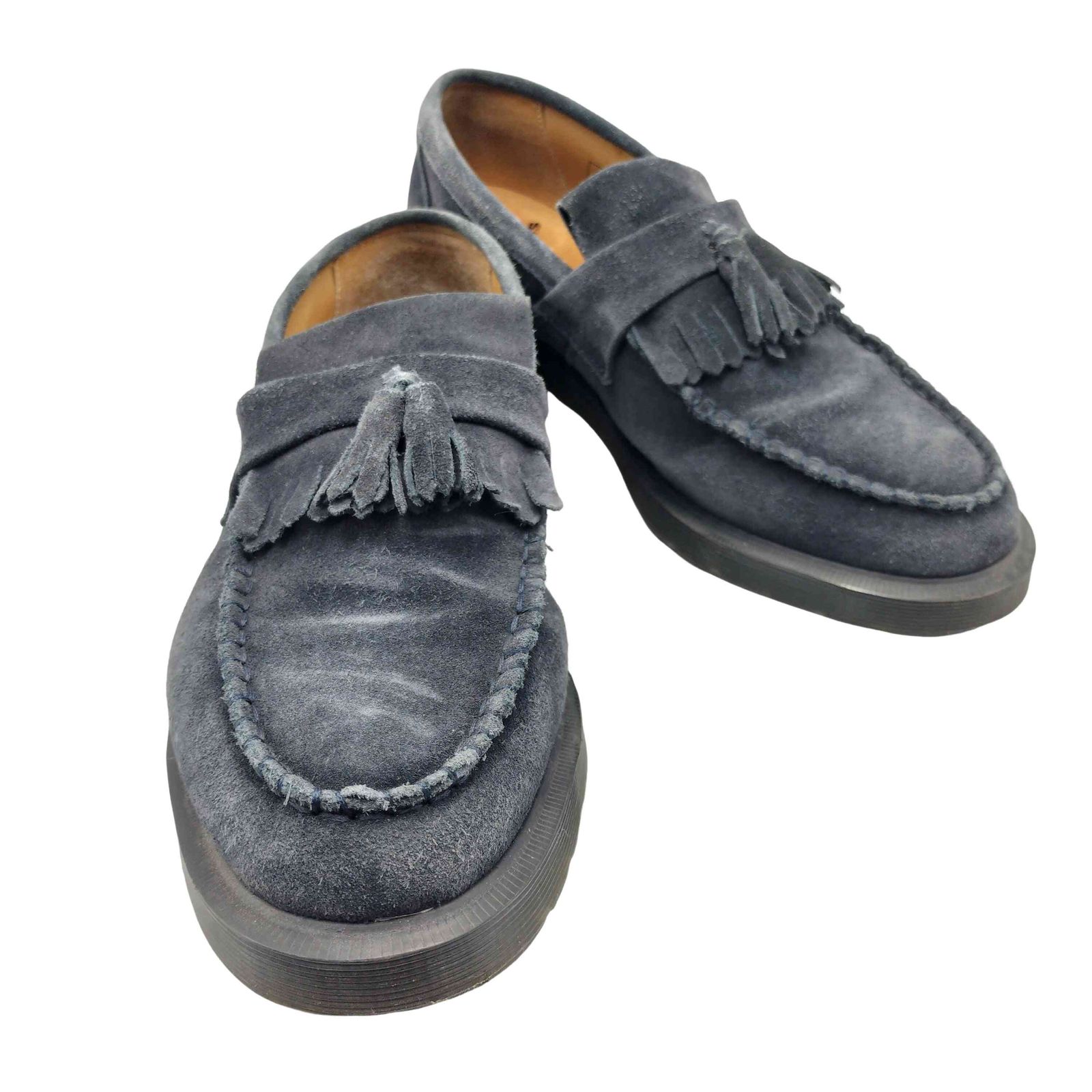アベイシングエイプ A BATHING APE コラボ ADRIAN TASSEL LOAFE スウェード タッセル ローファー メンズ UK：9 