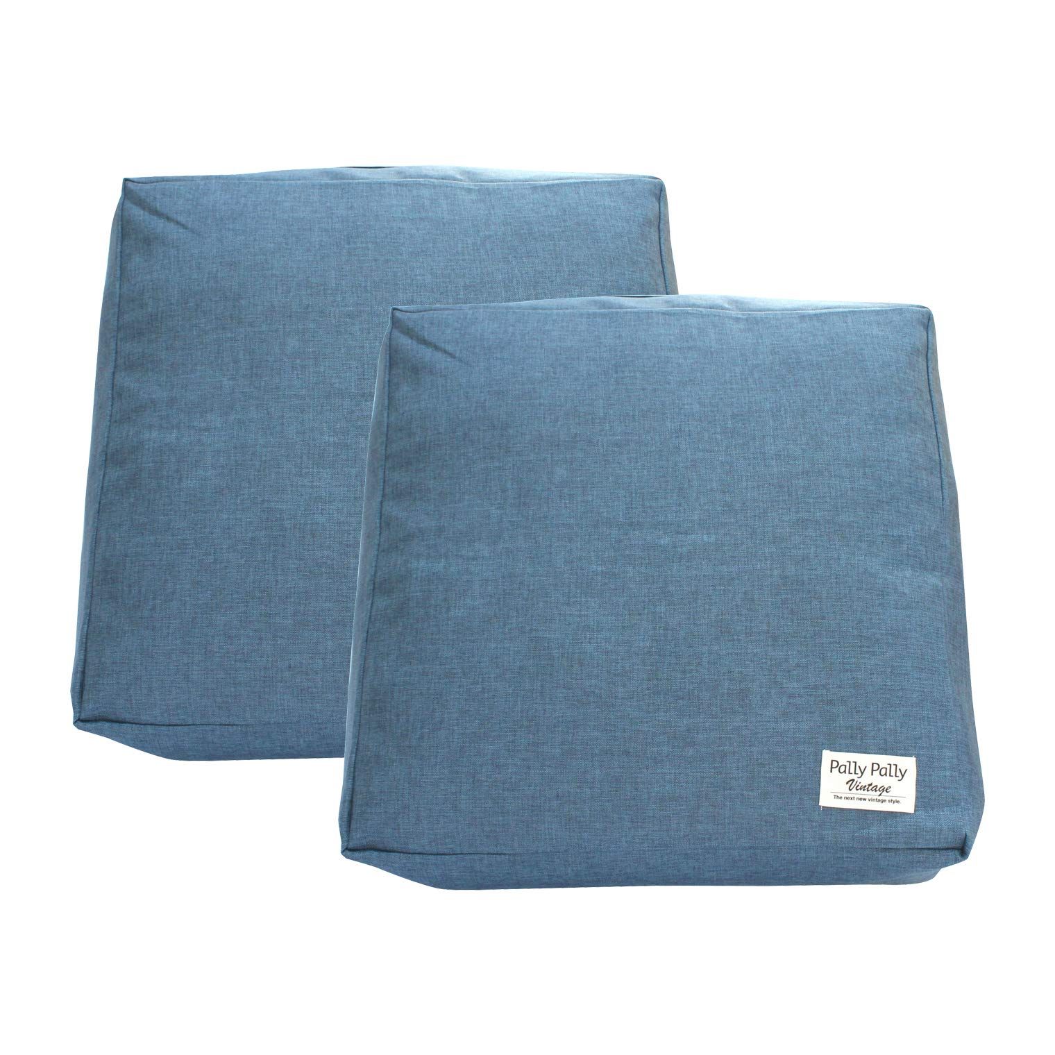 【特価商品】布団収納時/約幅60×奥行60×高さ20cm ネイビー かけ布団がクッションになる布団収納袋 2個組 ふとん収納 TU18630 ふとん収納袋 サンベルム(Sanbelm)