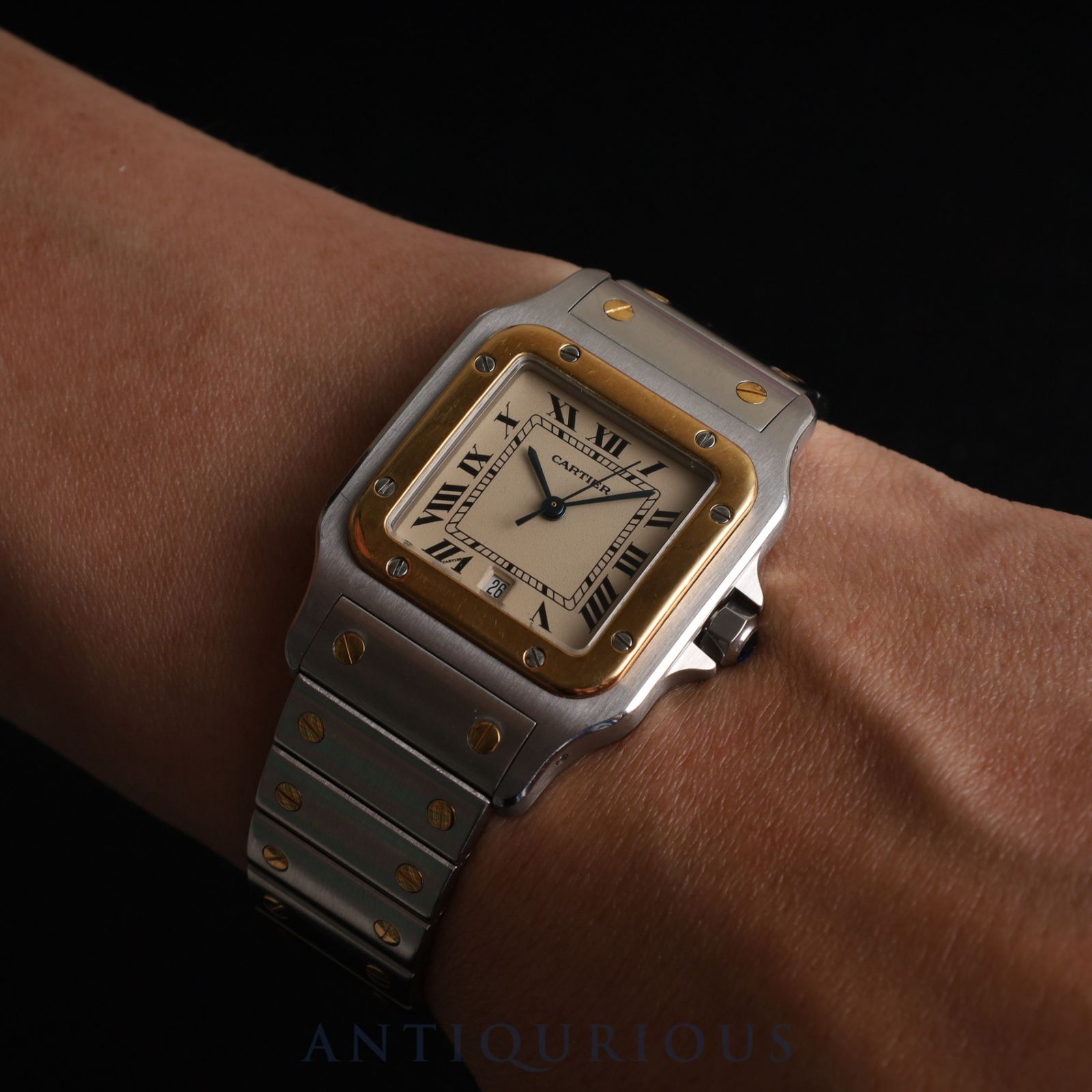 1円 カルティエ サントスガルベLM 187901 カルティエ サントスガルベ