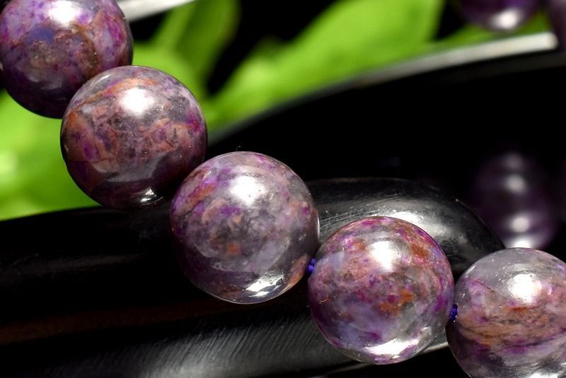 １点物 厳選入荷 高品質 スギライト 杉石 8mm ブレスレット パワーストーン 天然石 _MA8043