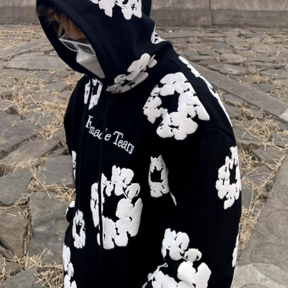 READYMADE DENIM TEARS COTTON WREATH パーカー 男女兼用 ユニセックス 