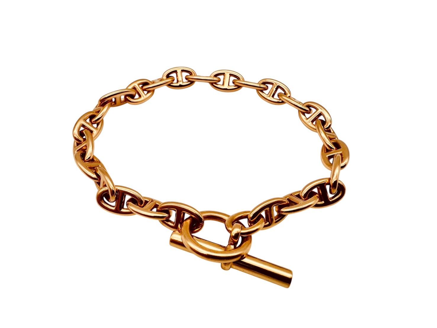 『1年保証』 ☆極美品☆HERMES/エルメス シェーヌダンクル K18PG ピンク ヘアアクセサリー