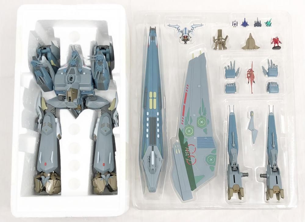 【中古】欠品有 バンダイ マクロスF DX超合金 GE-48 S.M.S 可変攻撃宇宙空母 マクロス･クォーター[17]