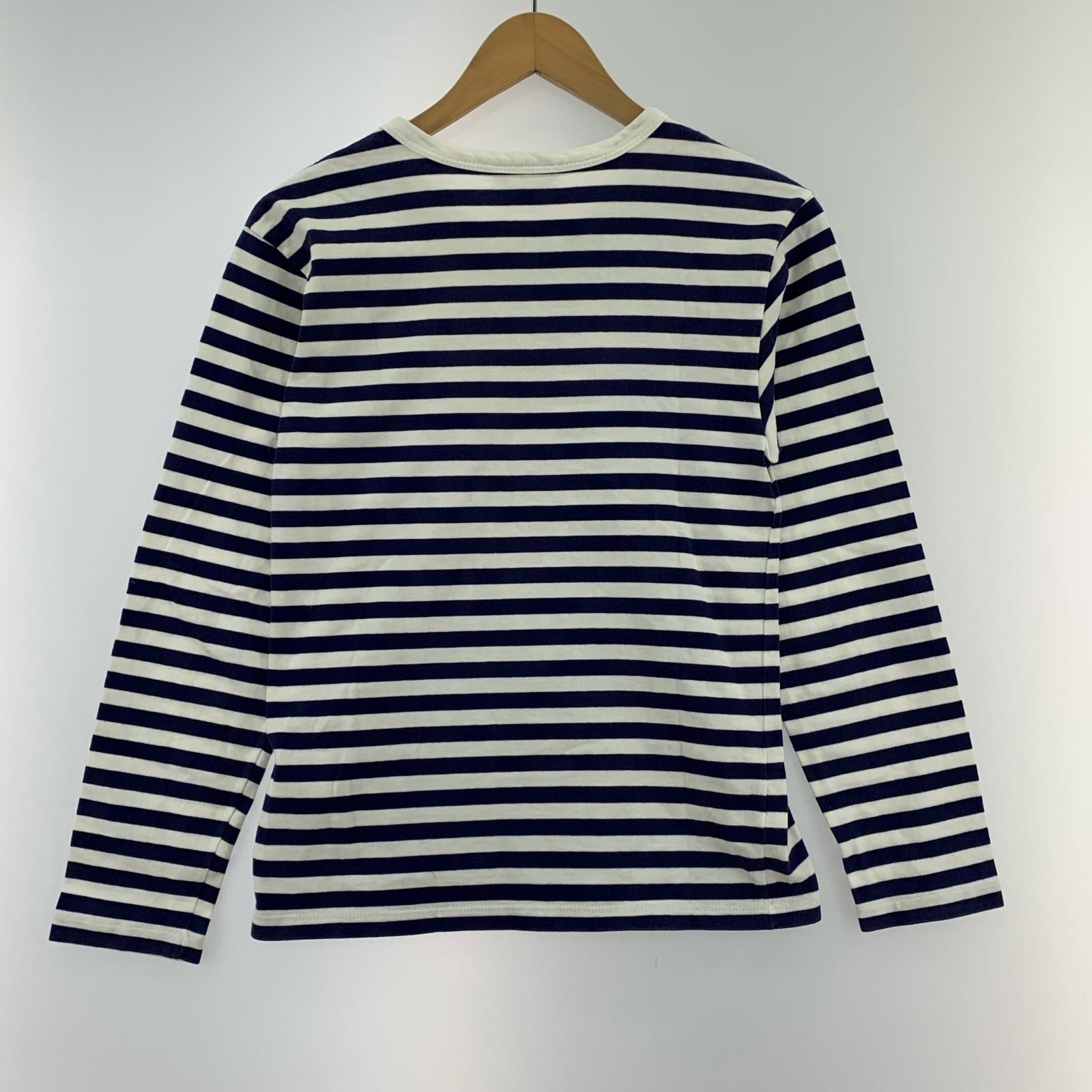 アニエス・ベー ロンT ボーダー agnes b 長袖 Tシャツ agns b 太ボーダー コットン 長袖Tシャツ ”Cool”（Tシャツ/カットソー