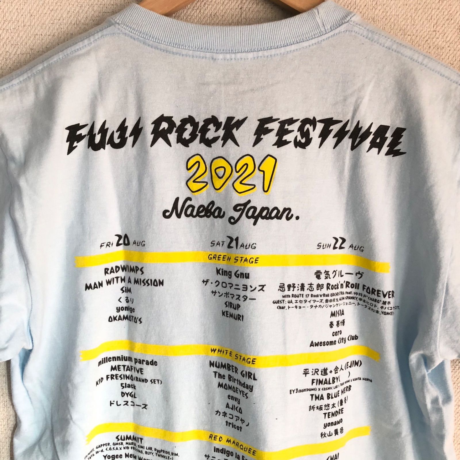 w^)b FUJI ROCK FESTIVAL フジ ロック フェスティバル 2021 Tシャツ