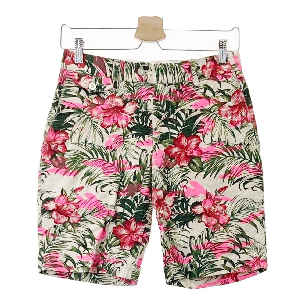 サイズ：S MARK&LONA マークアンドロナ ハーフパンツ ハイビスカス 総