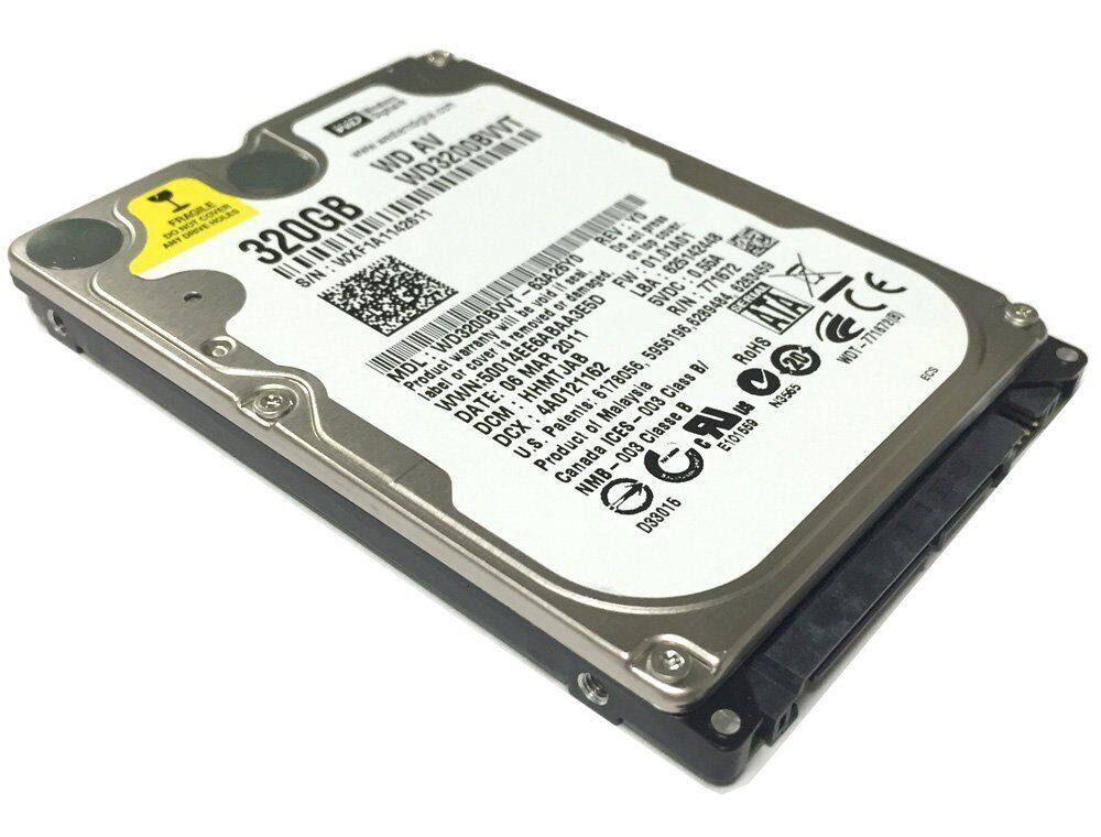 WD3200BVVT 320GB 8MB Cache 5400RPM SATA 3.0Gb|s 2.5 Notebook Hard Drive