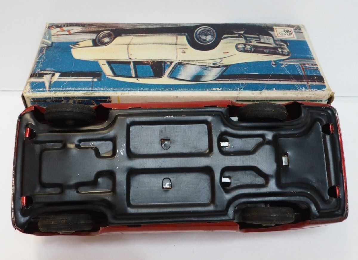 旭玩具【イスズ ベレット ISUZU Bellett 赤レッド】ブリキ