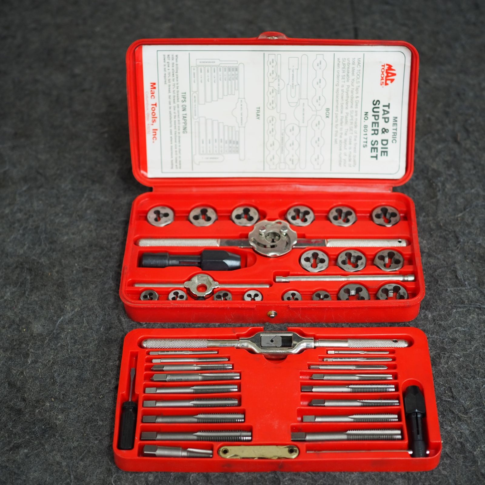 中古現状品】マックツール/MACTOOLS タップ・ダイスセット ケース付 No.8017TS レッド【鴻巣店】 - メルカリ