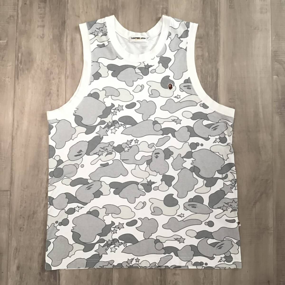 A Bathing Ape タンクトップ XL カモフラージュ A BATHING APE タンクトップ カモフラージュ柄 L - メルカリ
