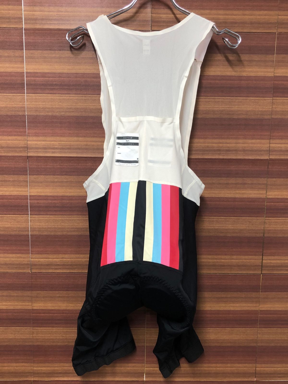 IM222 ラファ Rapha PRO TEAM CROSS BIB SHORTS ビブショーツ 白 黒 総柄 M