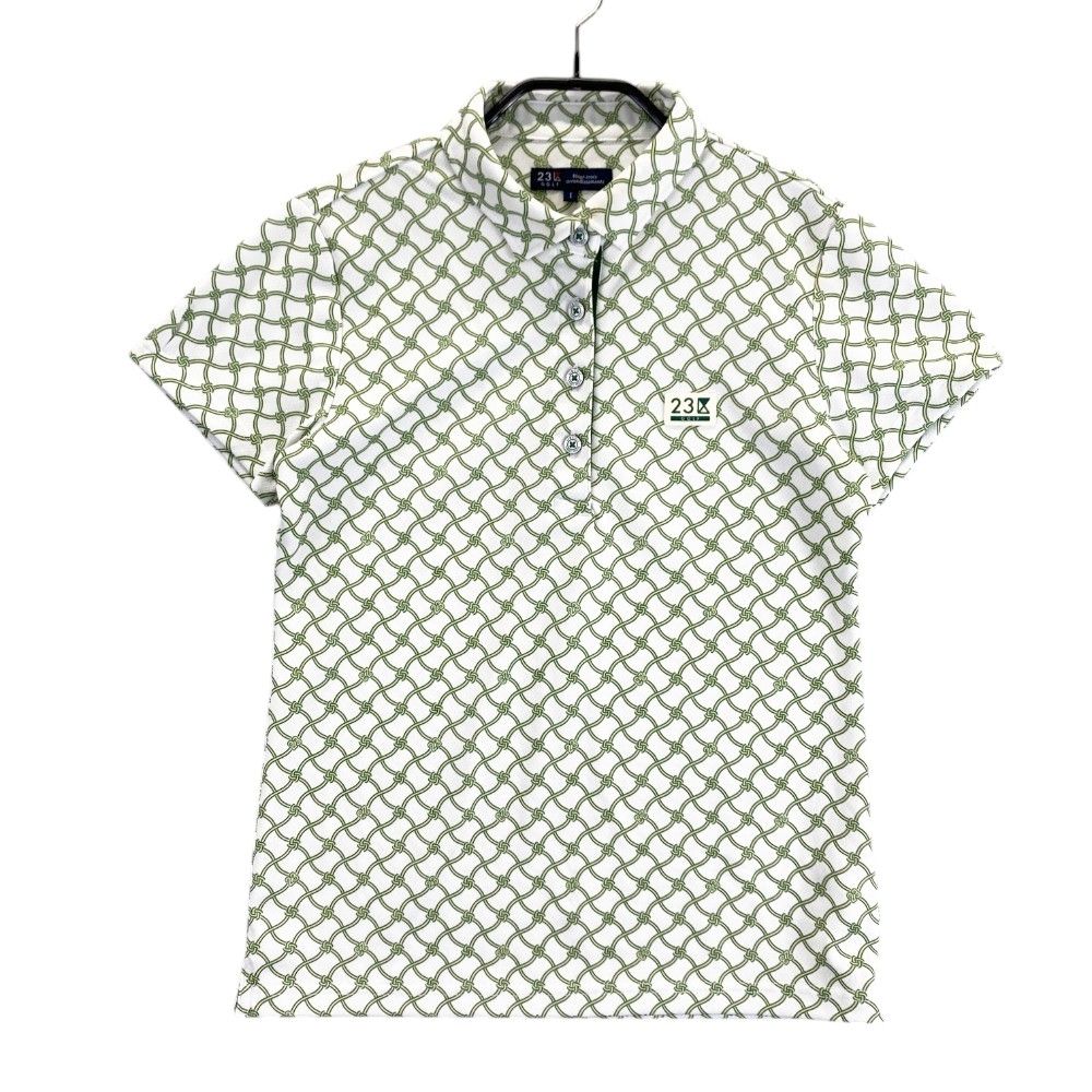 レビュー高評価商品 サイズ：1 総柄 半袖ポロシャツ ニジュウサンクゴルフ 23区GOLF 23区SPORT