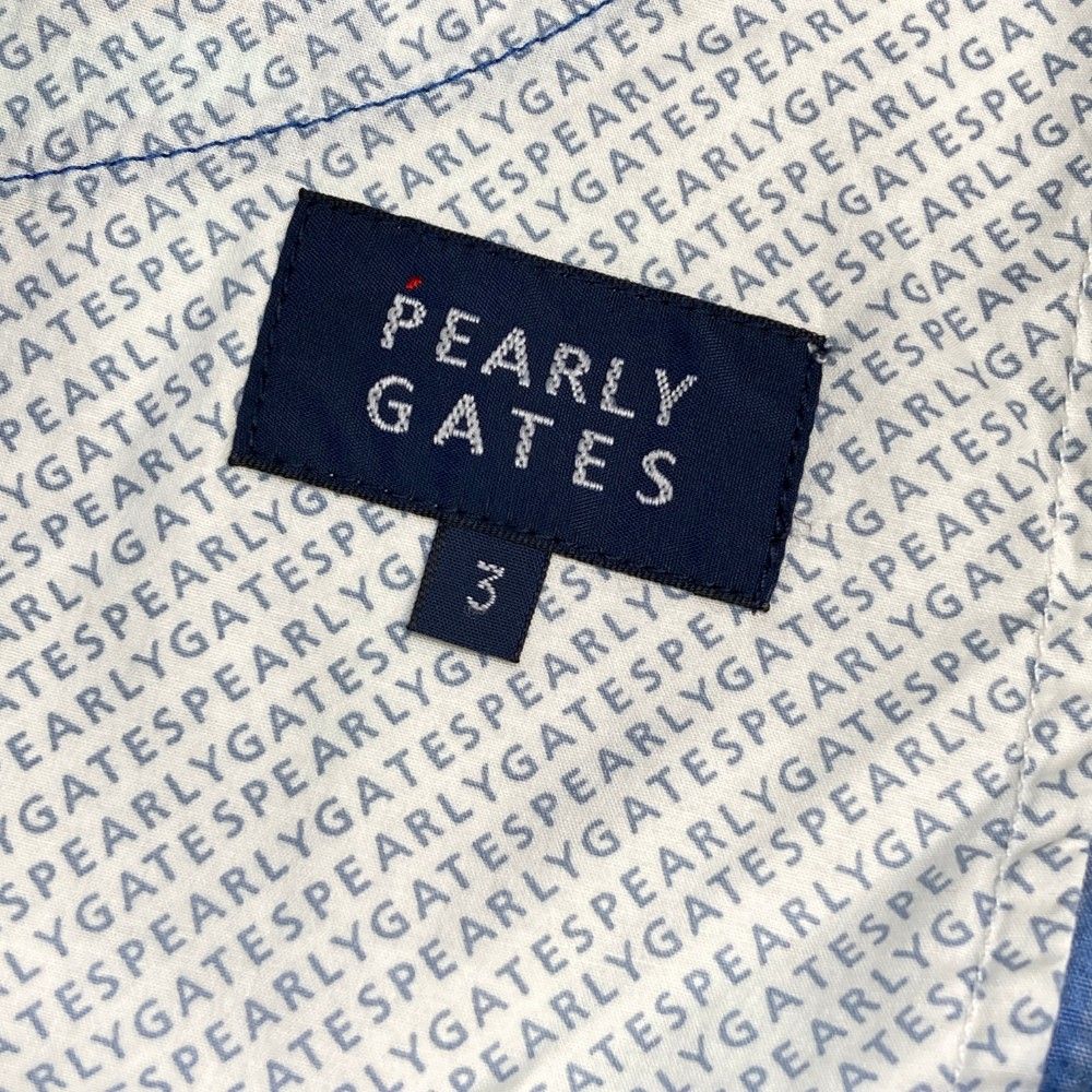 サイズ：3 PEARLY GATES パーリーゲイツ ストレッチハーフパンツ ロゴ